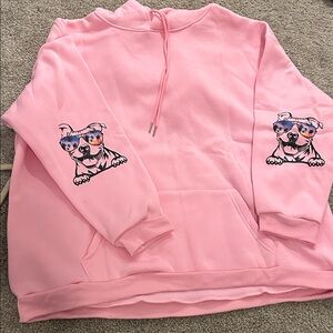 Pink pit bull mama Hoodie